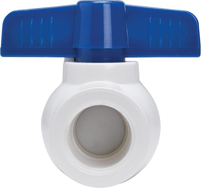 Homewerks White PVC Ball Valve, 2-In