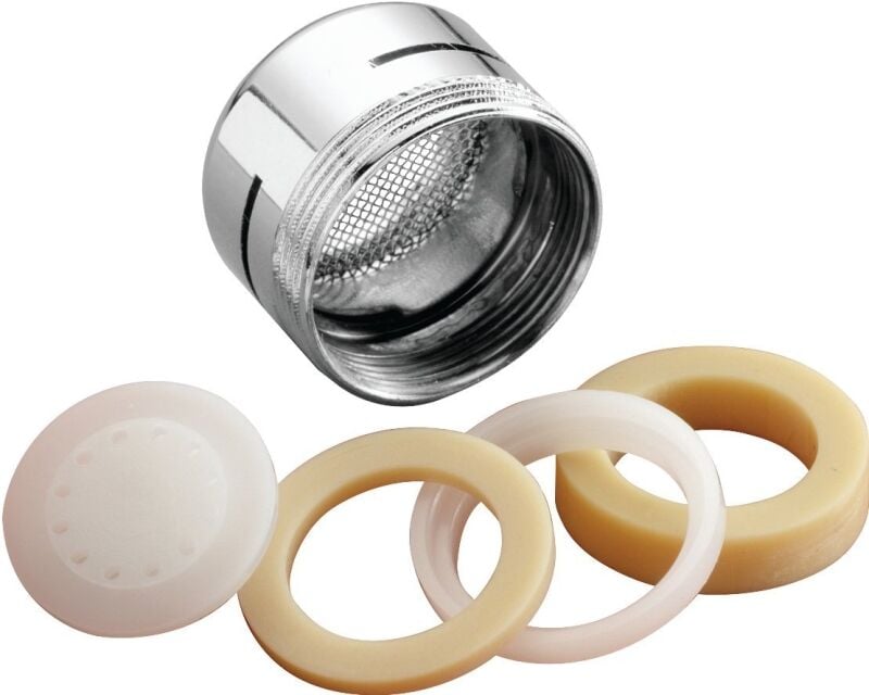Plumb Pak Brass Faucet Aerator, 15/16-In - 27 Male Thread x 55/64-In - 27 Female Thread