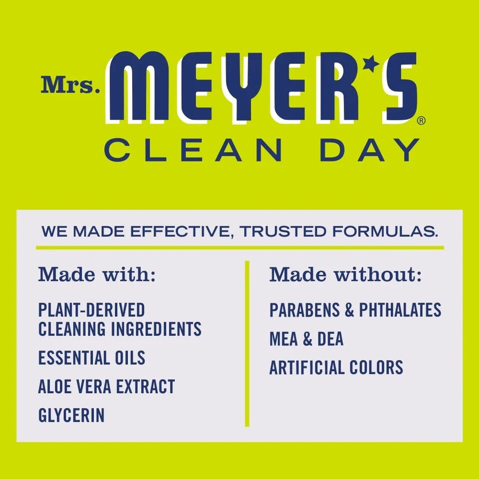 Mrs. Meyer's Clean Day Lemon Verbena Dish Soap, 16-Oz