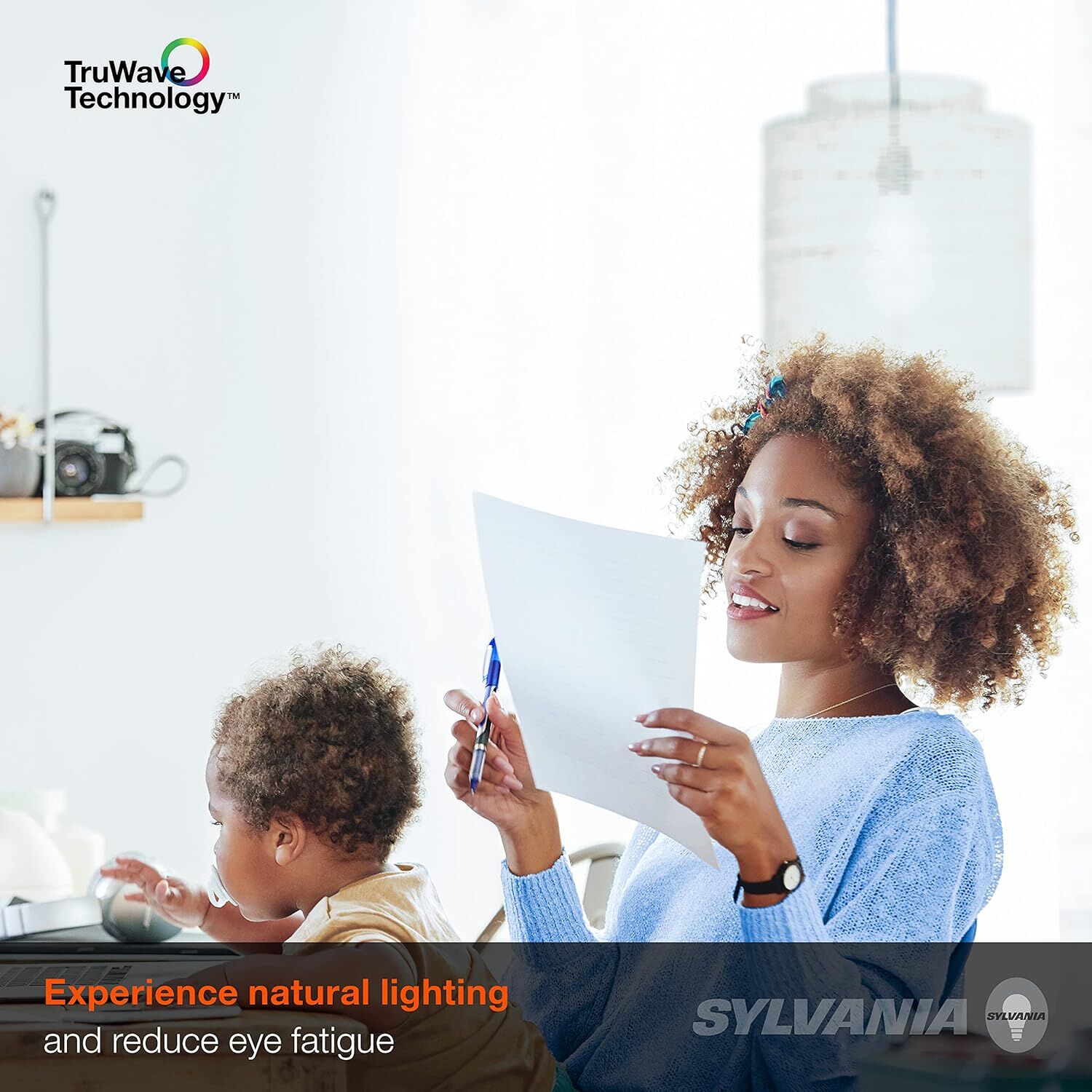 Sylvania TruWave Natural Series BR30 7 Watt Daylight Dimmable LED Light Bulb, 2-Pk