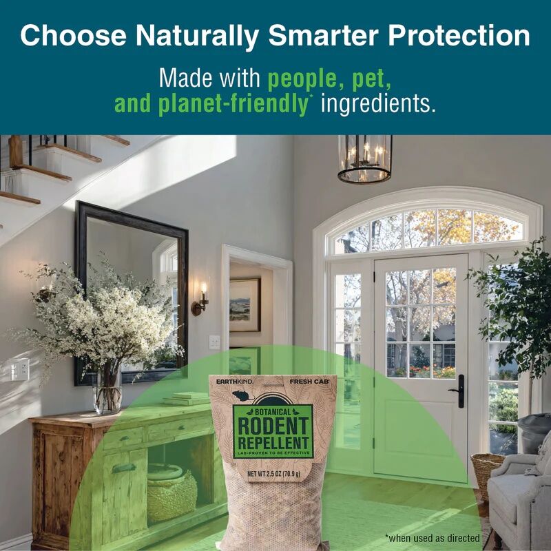 Earthkind Fresh Cab Botanical Rodent Repellent, 4-Pk