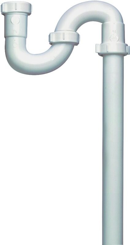 Plumb Pak White Plastic S-Trap, 1 1/2-In Slip