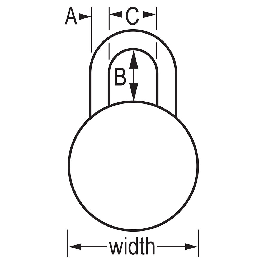 Master Lock Combination Lock, Assorted Colors