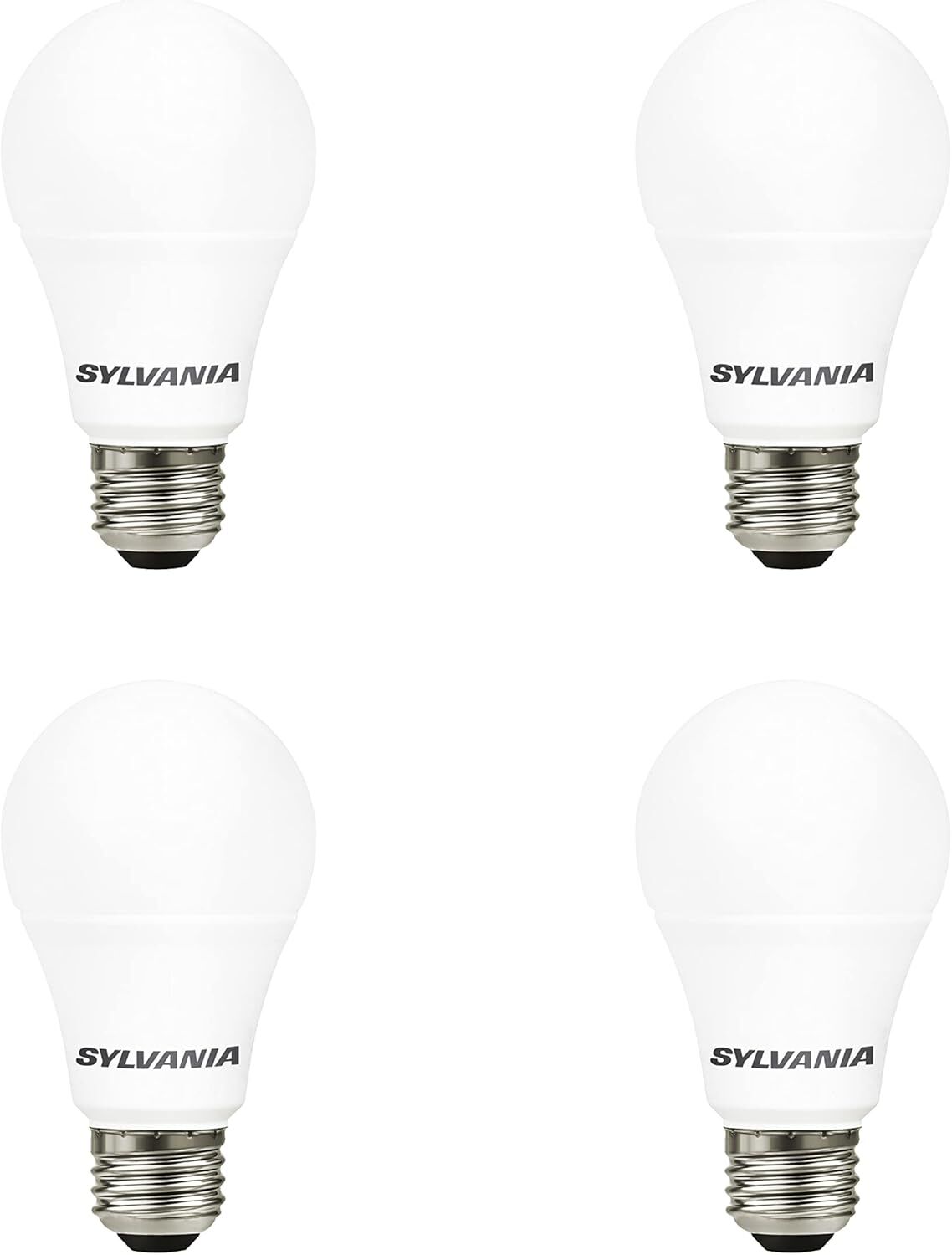 Sylvania A19 14 Watt Frosted Bright White LED Light Bulb, 4-Pk