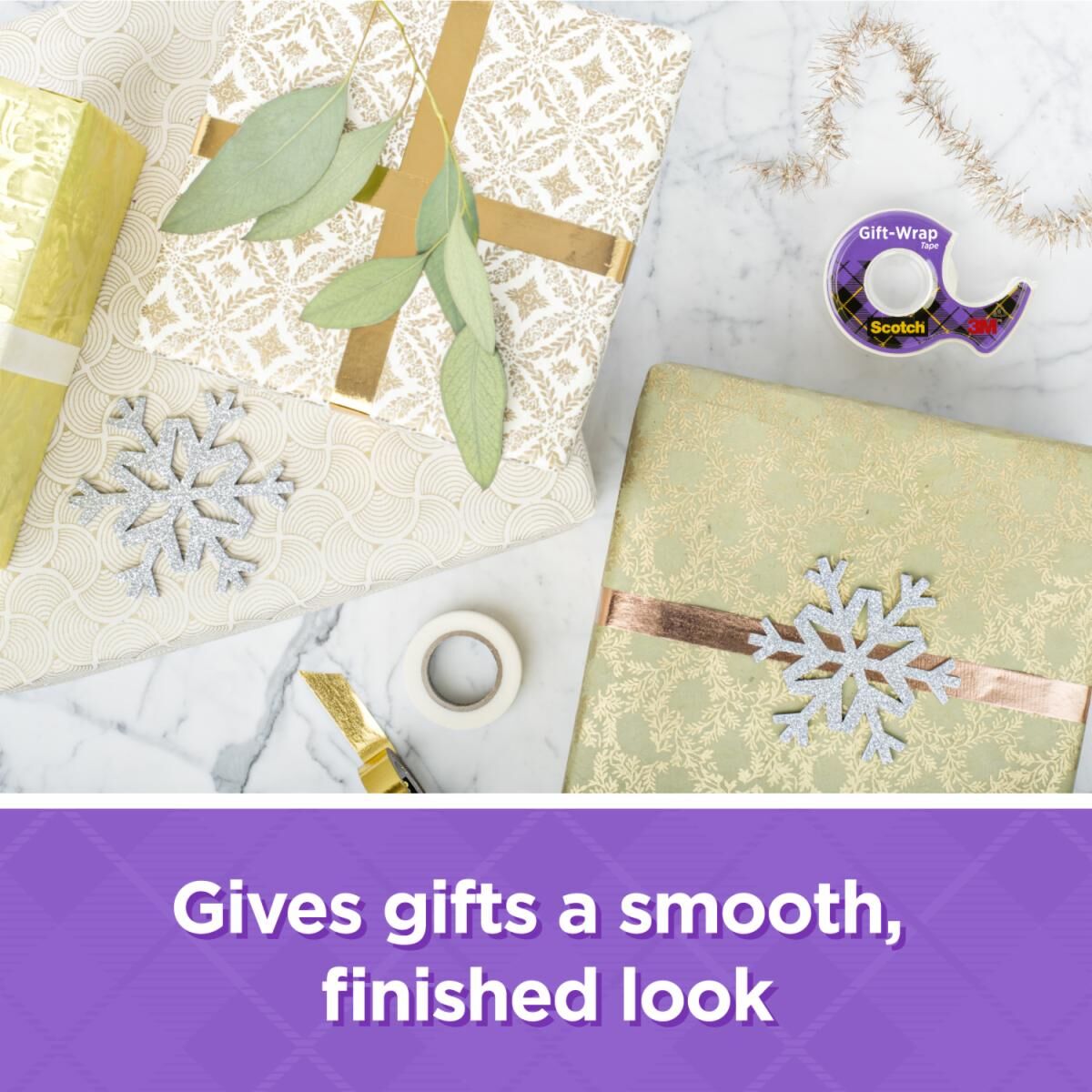 Scotch Gift-Wrap Tape Dispensered Roll, 650-In