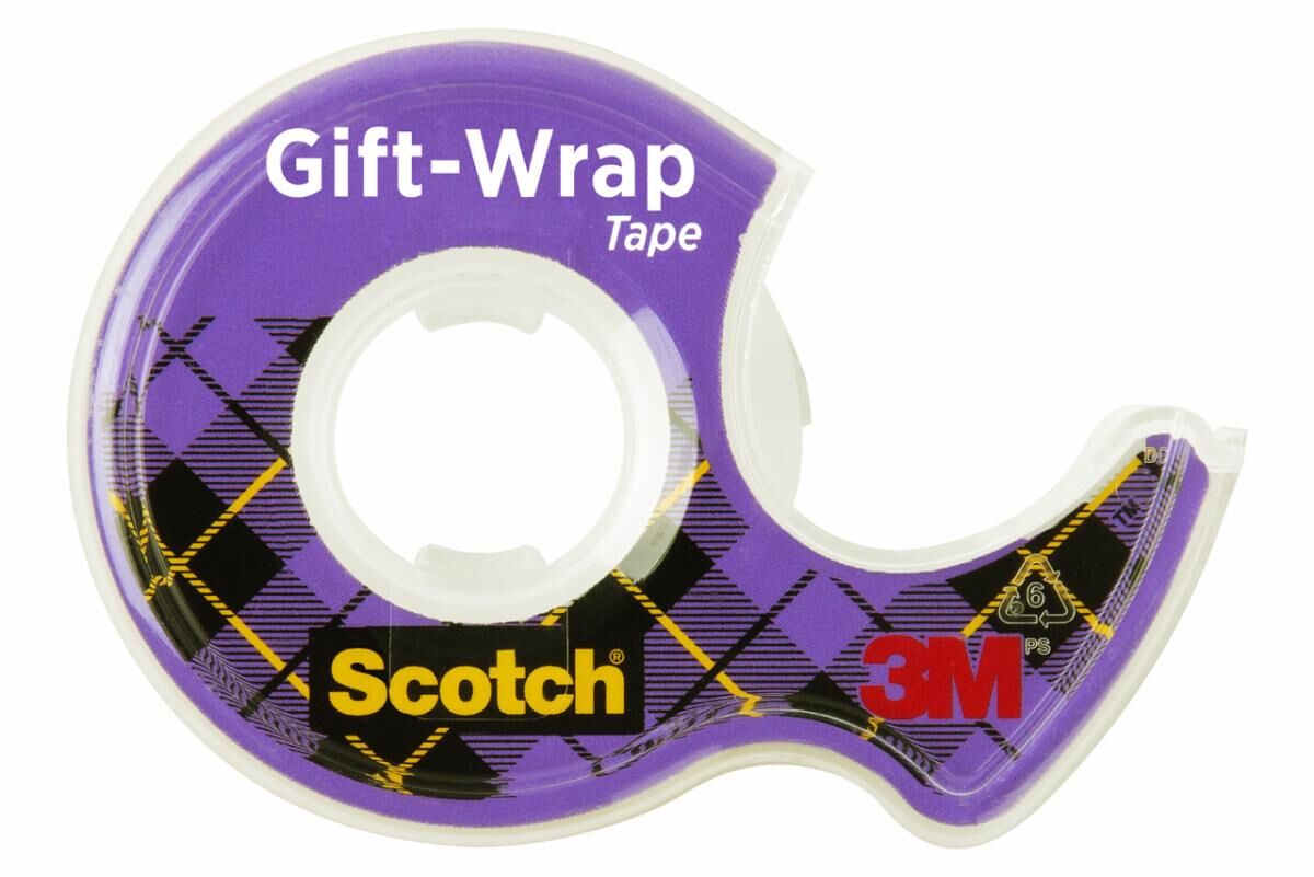 Scotch Gift-Wrap Tape Dispensered Roll, 650-In