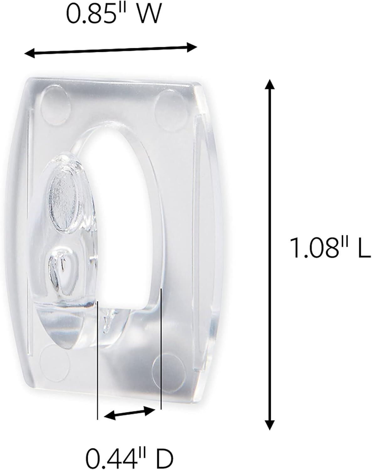 Command Clear Mini Hooks, 18-Pk