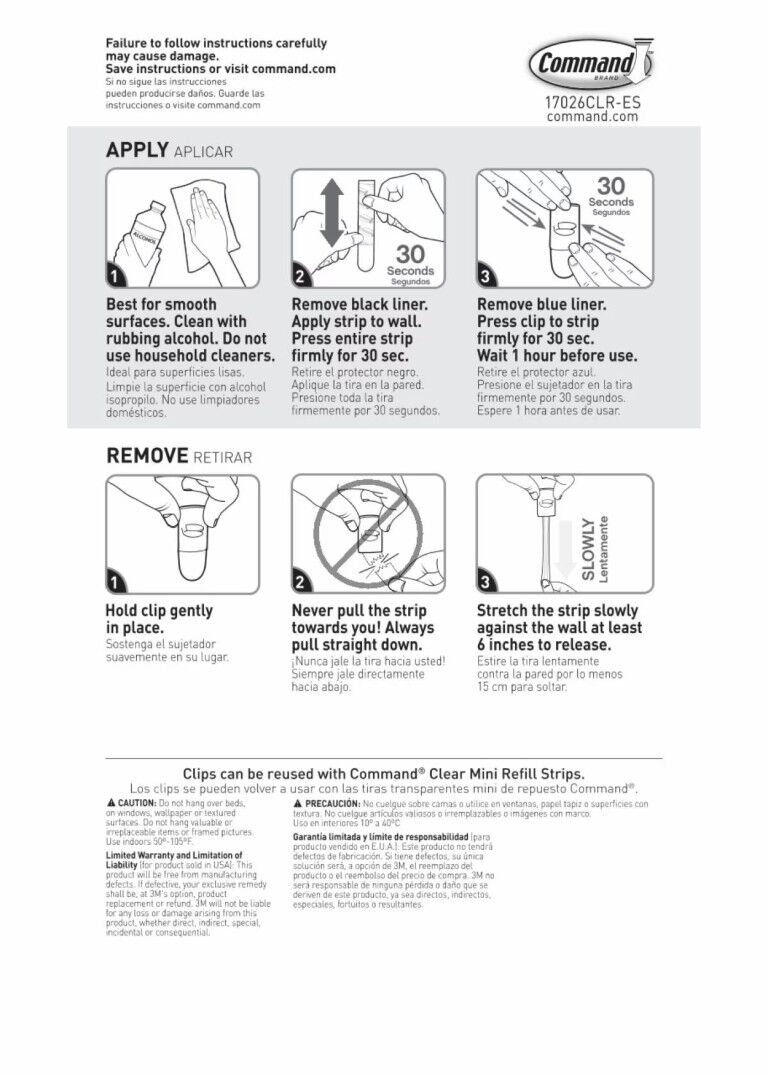 Command Clear Decorating Clips, 20-Ct