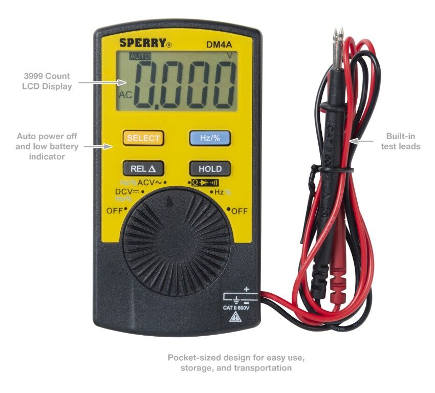 Sperry Instruments Pocket Digital Multimeter