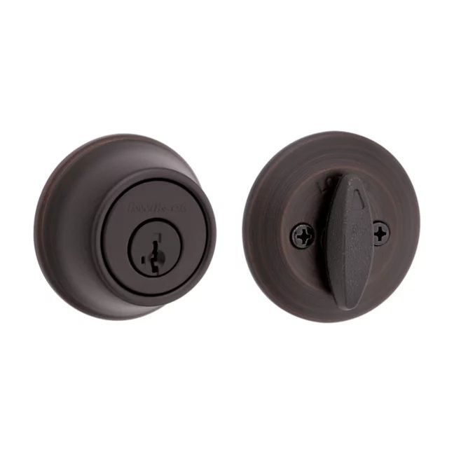 Kwikset Venetian Bronze 660 Deadbolt Keyed One Side with SmartKey