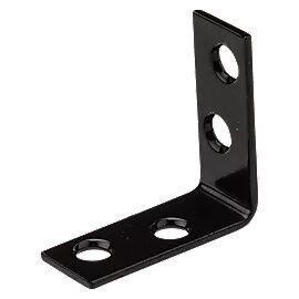 National Hardware Black Corner Brace, 1 1/2 X 5/8-In