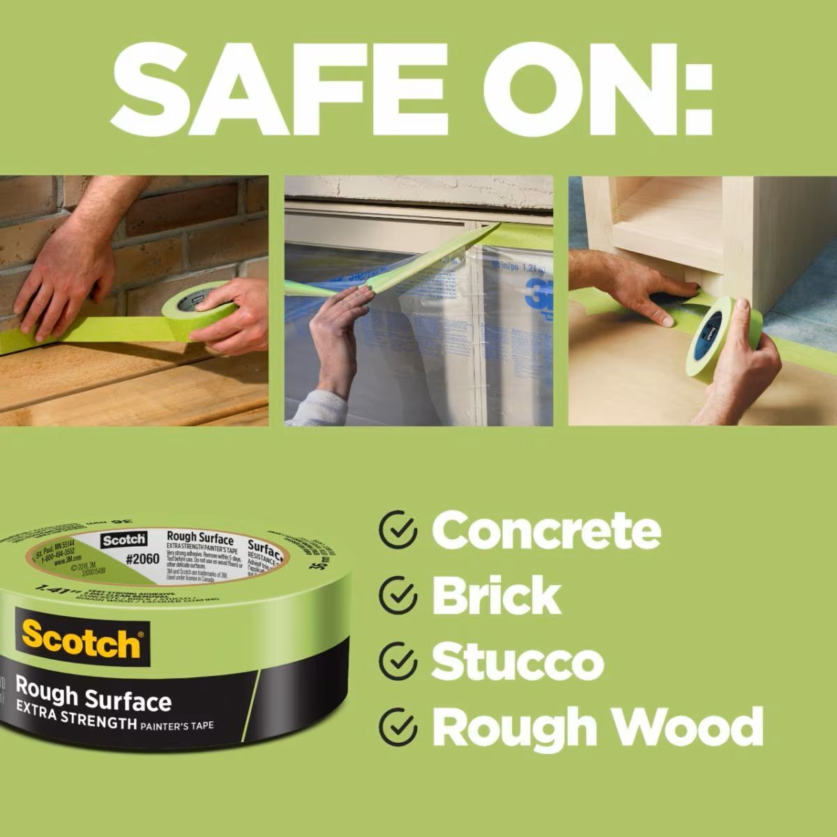 Scotch Rough Surface Painter’s Tape, 0.94-In x 60-Yd