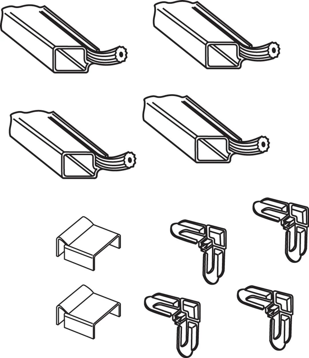 Prime Line Window Screen Frame Kit, 3/4-In x 5/16-In x 48-In