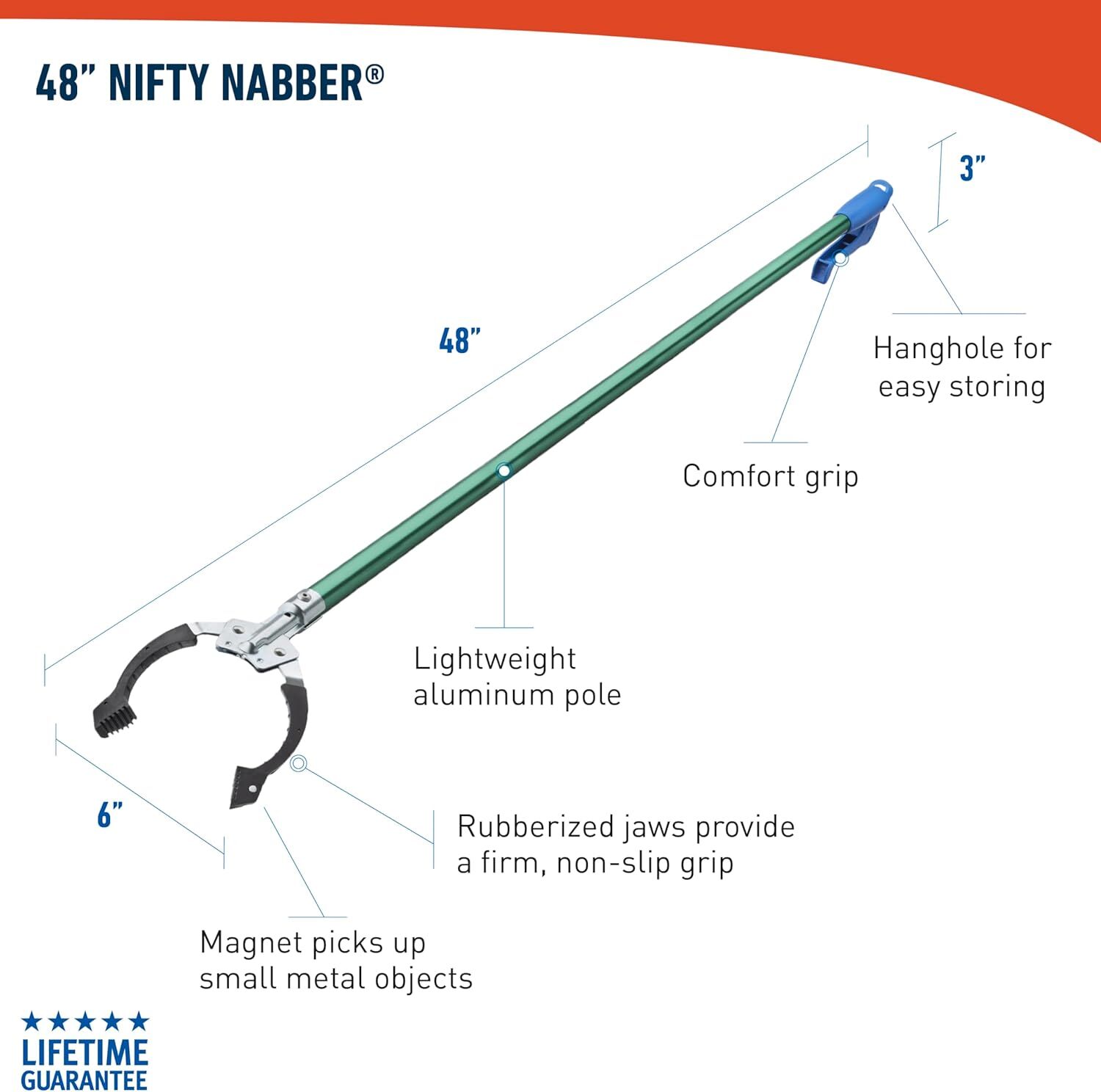Unger Nifty Nabber Grabber Tool, 48-In