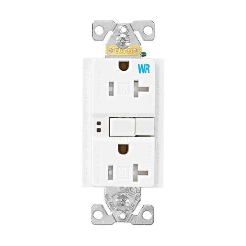 Eaton GFCI White Receptacle