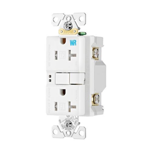Eaton GFCI White Receptacle