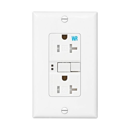 Eaton GFCI White Receptacle