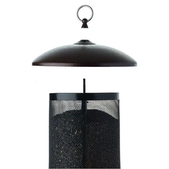 More Birds Giant Combo Dual Compartment Sunflower/Thistle Screen Bird Feeder, 11-Lb