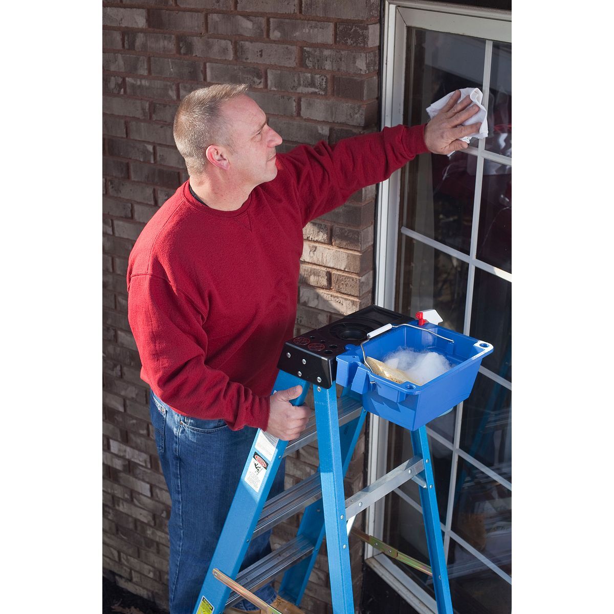 Werner Blue Lock-In Utility Bucket AC52-UB, 1-Gal/25-Lb