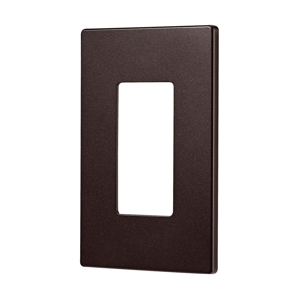 Eaton 1-Gang Oil Rubbed Bronze Commercial Decorator Wallplate Without Screws
