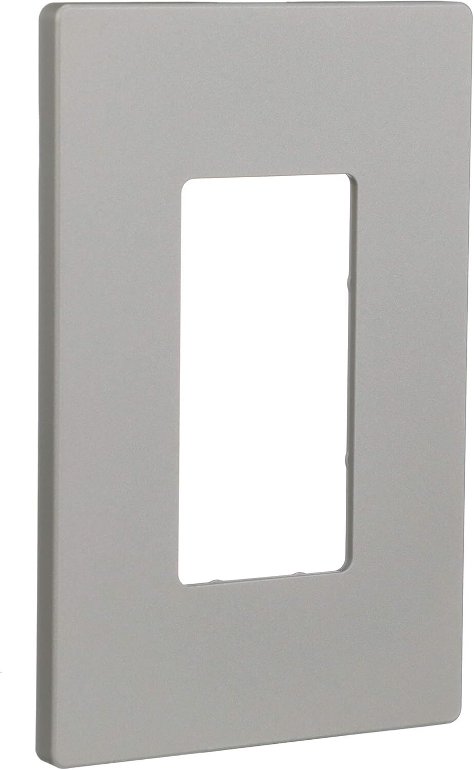 Eaton Silver Granite 1-Gang Screwless Designer Wallplate