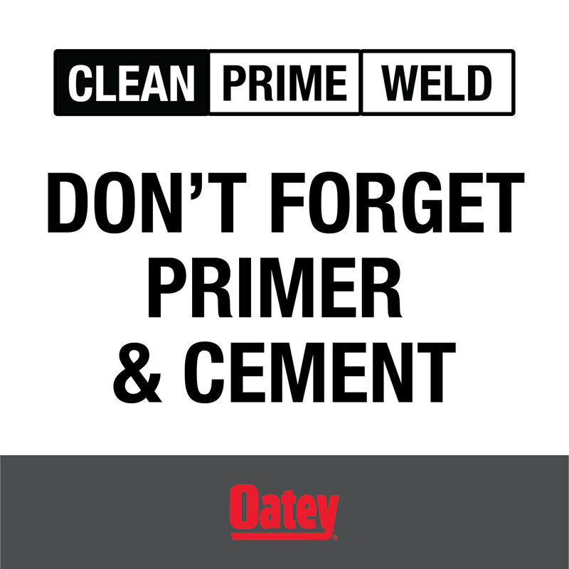 Oatey® Clear ABS, CPVC, And PVC Cleaner, 4-Oz