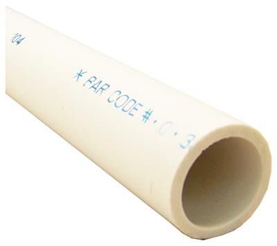 Genova PVC Dwv Pipe Schedule 40 - White, 2 ft, 1 in