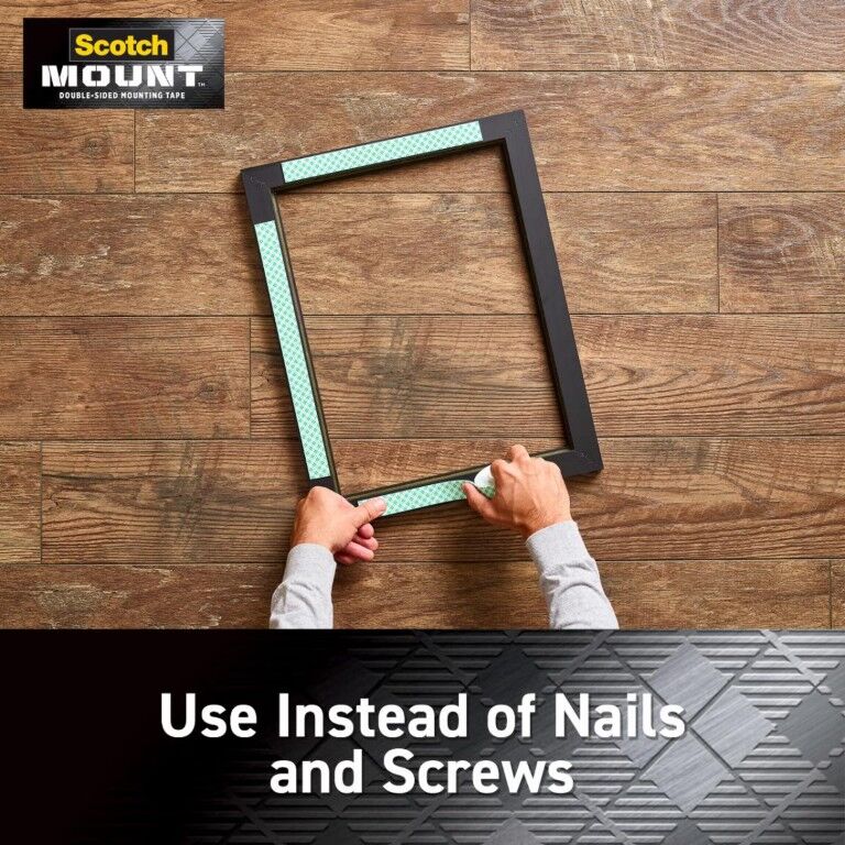 3M Scotch-Mount Indoor Double-Sided Mounting Tape, 1-In x 125-In