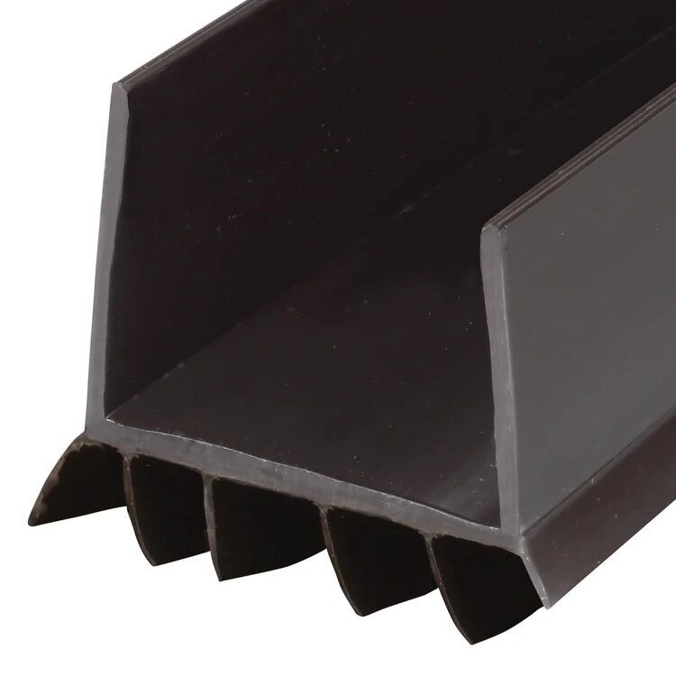 M-D Building Products Brown Vinyl Cinch U-Shape Slide-On Under Door Seal, 2-In x 1 3/4-In x 36-In