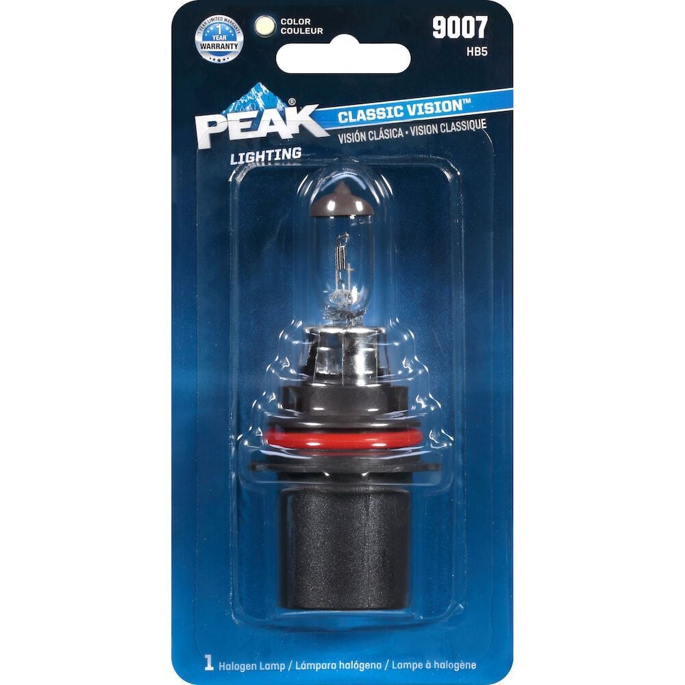 PEAK Halogen Bulbs Automotive Headlamp 9007 Bulb