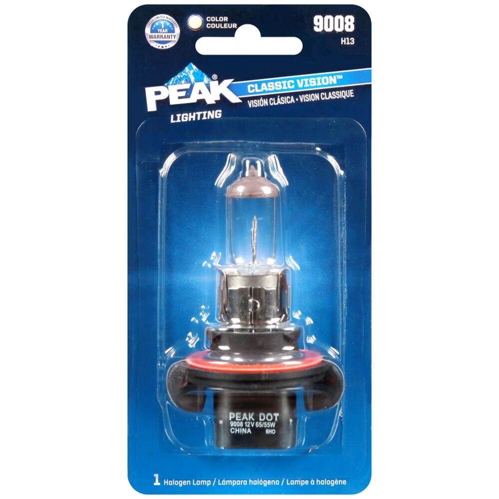 PEAK Halogen Bulbs Automotive Headlamp 9008 Light Bulb