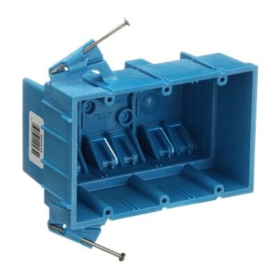 Carlon 3-Gang New Work Nail Mounting Outlet Box