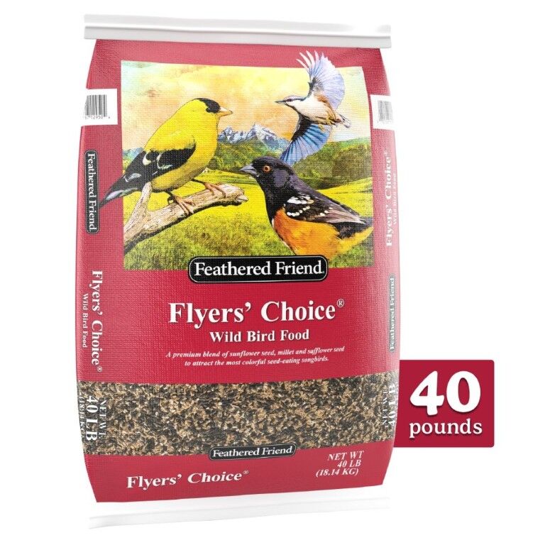 Feathered Friend Flyers' Choice Wild Bird Food, 40 lbs.