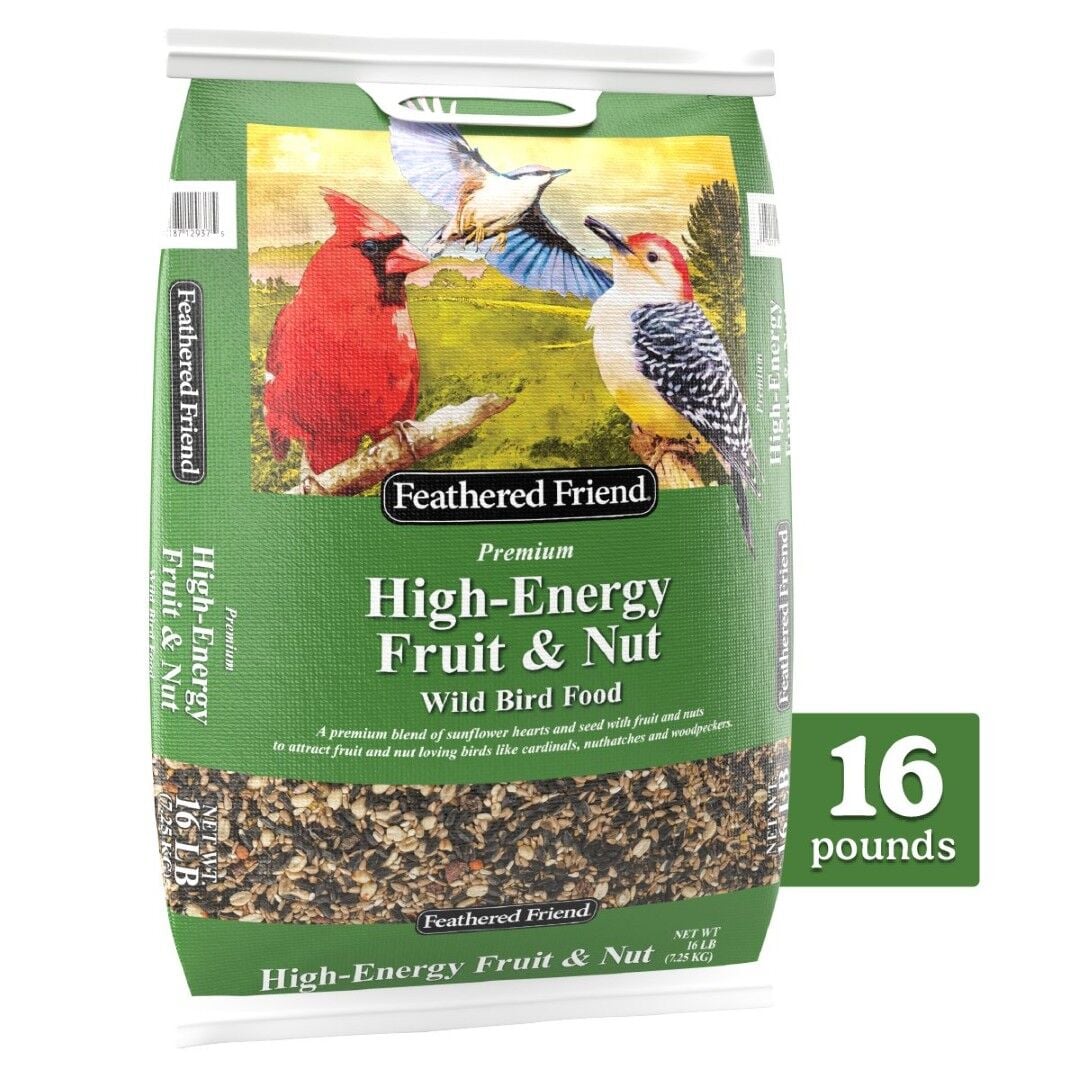 Feathered Friend High-Energy Fruit & Nut Wild Bird Food, 16 lbs.
