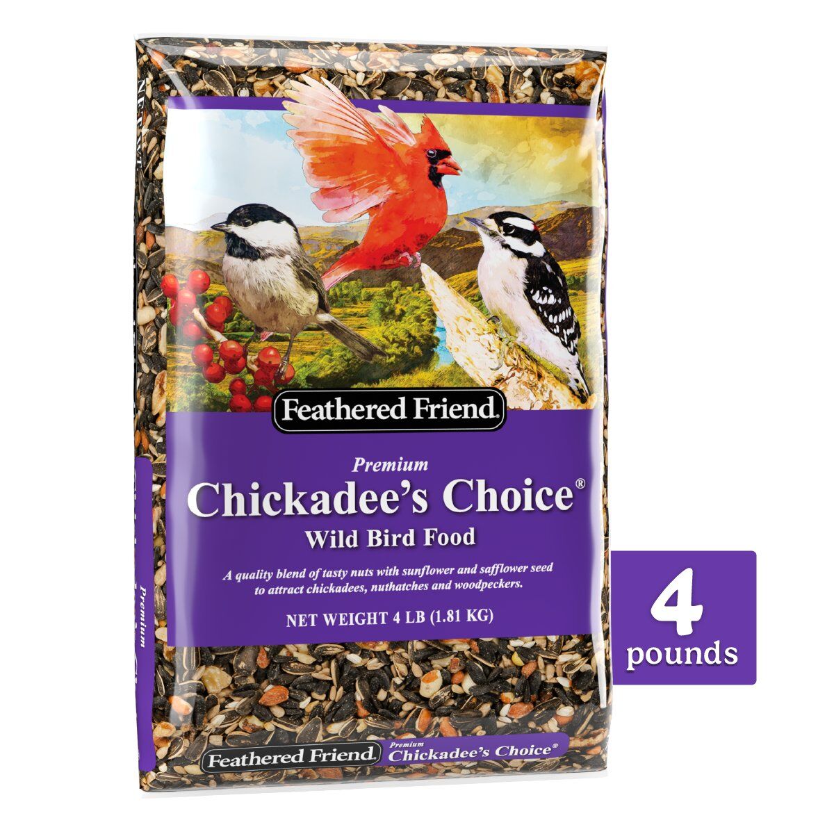 Feathered Friend Chickadee's Choice Wild Bird Food, 4 lbs.