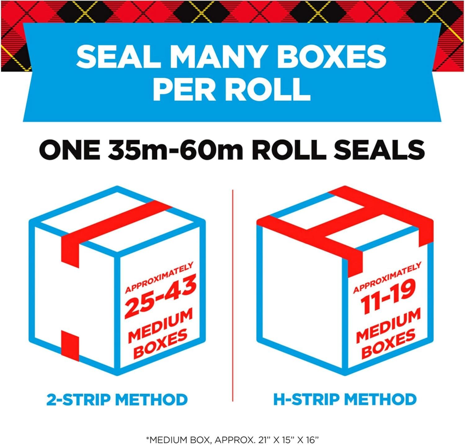 3M Scotch Heavy Duty Shipping Packaging Tape With Dispenser, 1.88-In x 38.2-Yd