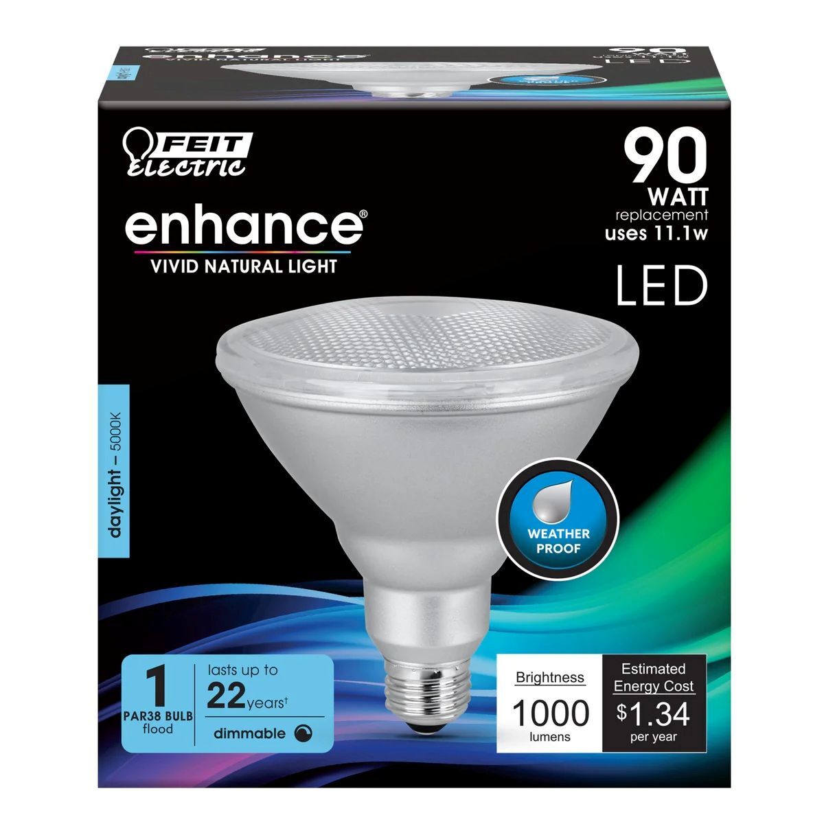 Feit Electric 90W Replacement PAR38 Dimmable Daylight Enhance Reflector LED Bulb