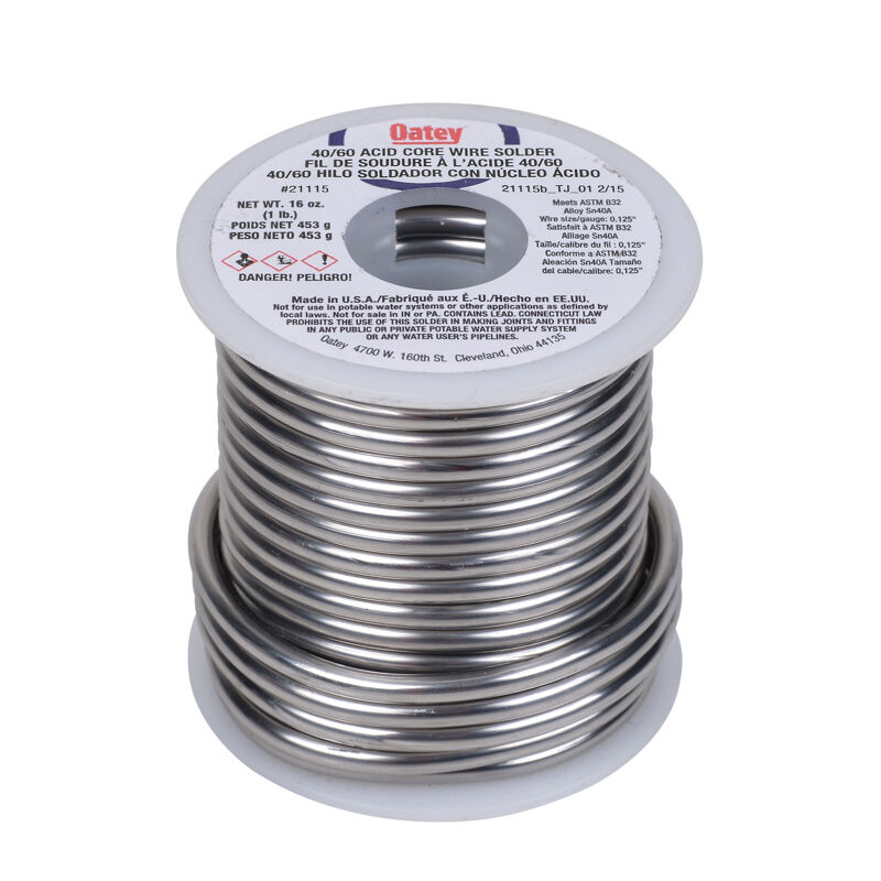 Oatey Acid Core Wire Solder 