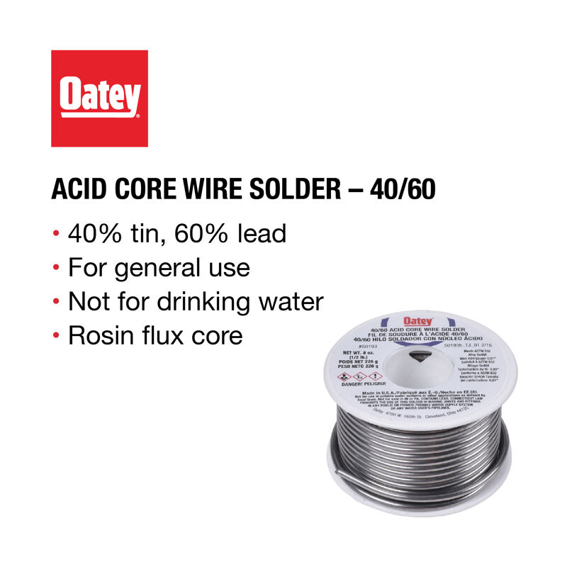 Oatey Acid Core Wire Solder 