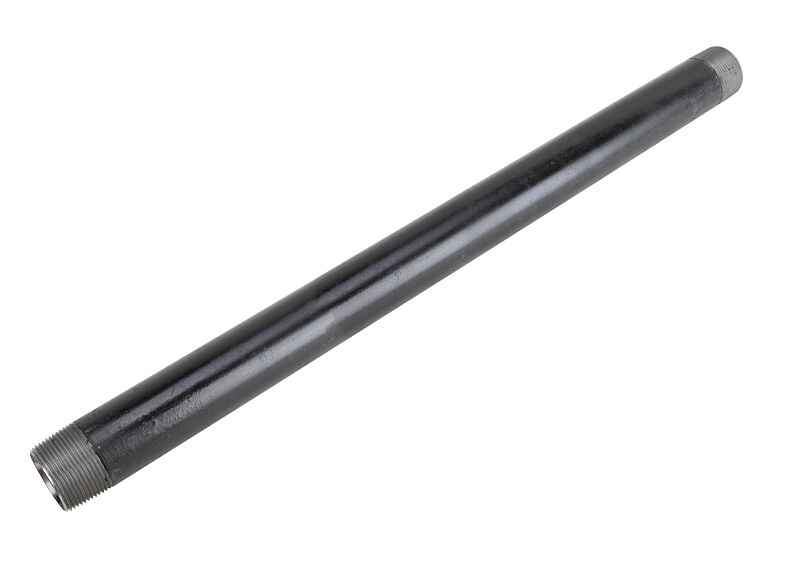 ProSource Schedule 40 Black Steel Pipe Nipple, 1 1/4-In x 1 1/4-In x 24-In