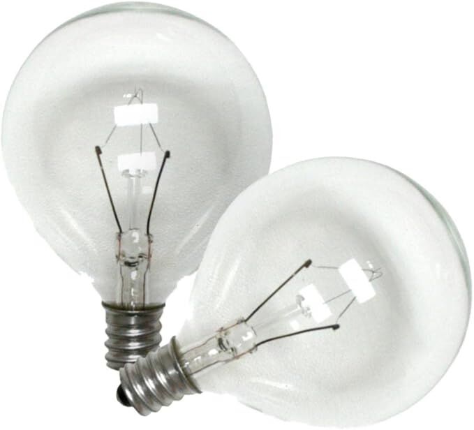 Sylvania E12 Candelabra Base Globe Light Bulb, 25-W, 2-Pk