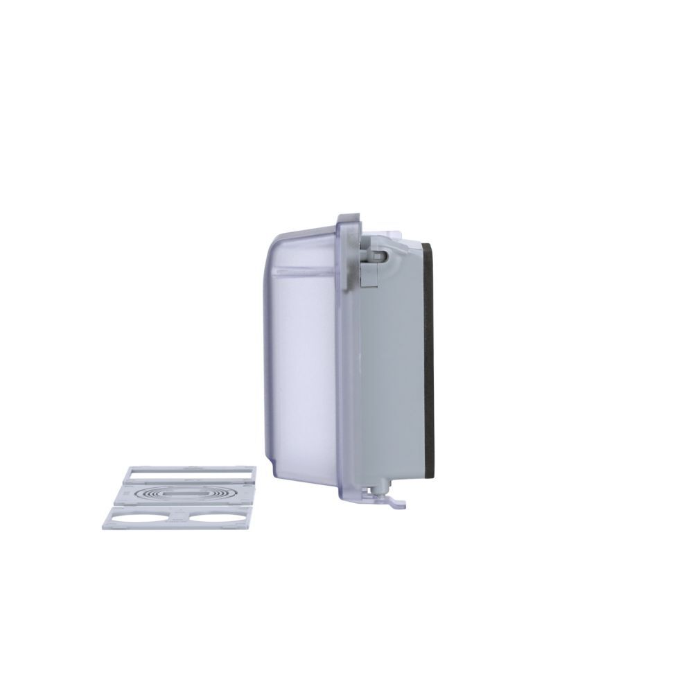 Eaton WIUX-1CL 1-Gang Clear While-In-Use Extra Duty Outlet Cover, 3 1/8-In