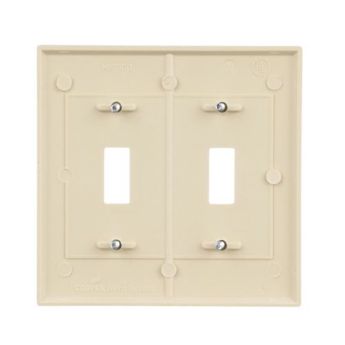 Eaton 2139-BOX Ivory Toggle Wallplate