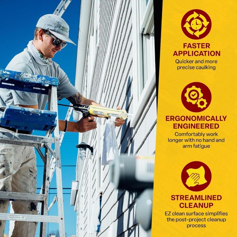 Dripless ETS2000 Ergo Composite Caulk Gun, 10-Oz