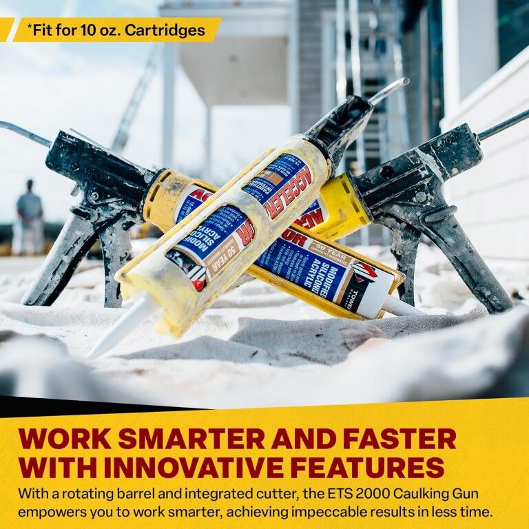 Dripless ETS2000 Ergo Composite Caulk Gun, 10-Oz