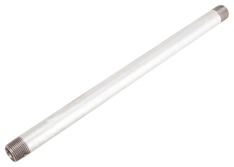 ProSource Galvanized Steel Pipe Nipple Threaded, 3/4-In x 3/4-In x 18-In