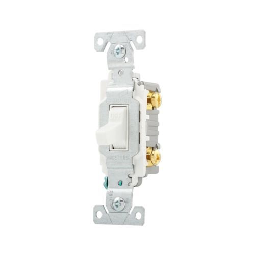 Eaton Commercial Grade Toggle Switch, #14-10 AWG, 20A