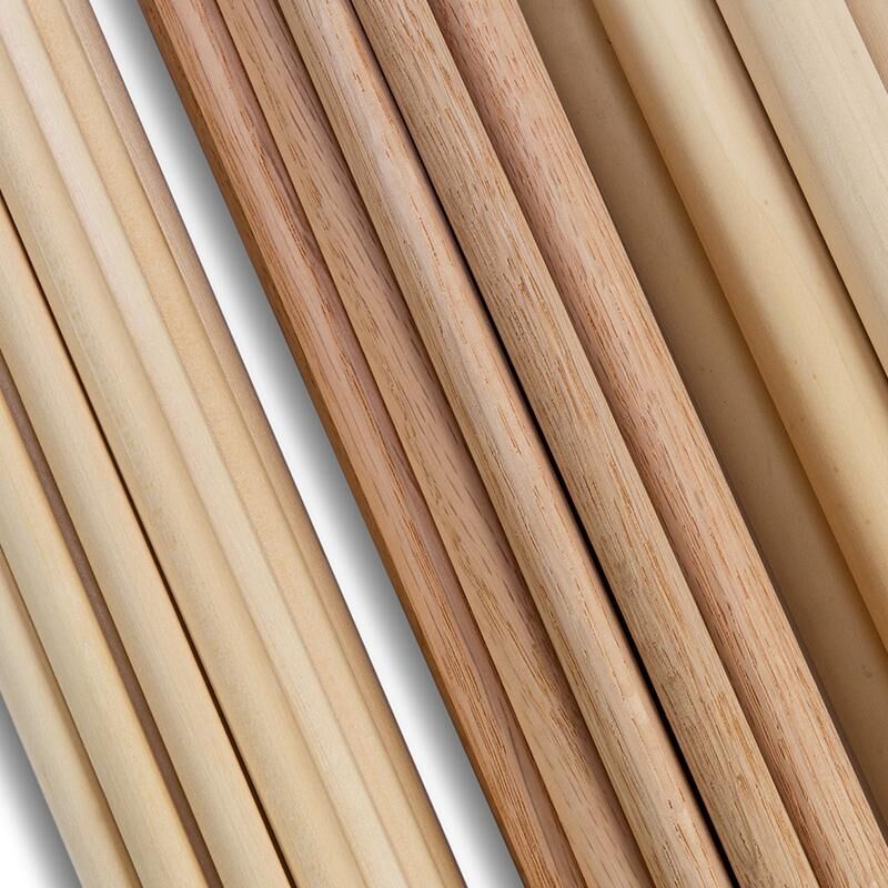 Waddell Hardwood Round Dowels, 3/8-In x 36-In