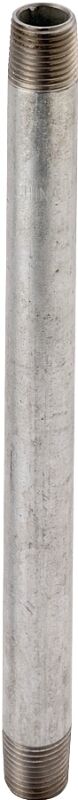ProSource Galvanized Steel Pipe Nipple, 1-In Threaded x 1-In Threaded x 60-In