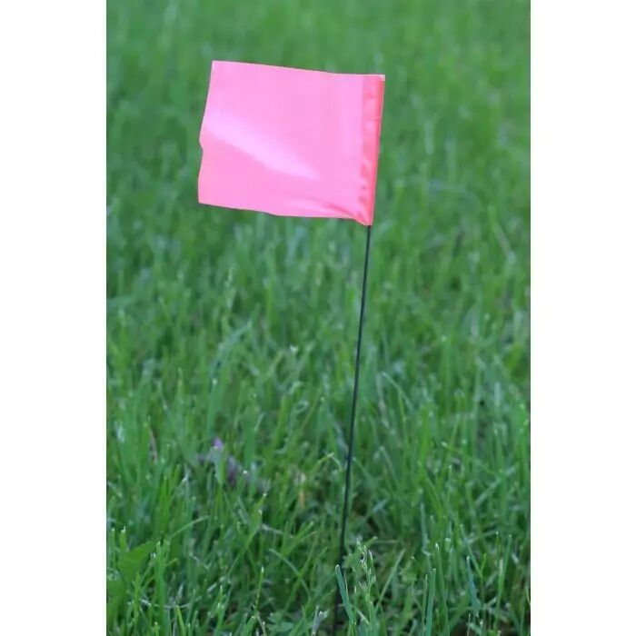 C.H. Hanson Pink Fluorescent Stake Flag, 21-In
